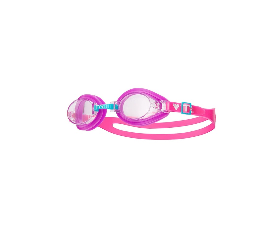 Очки для плавания TYR Qualifier Kids, CLEAR/PINK (152),TYR, Розовый