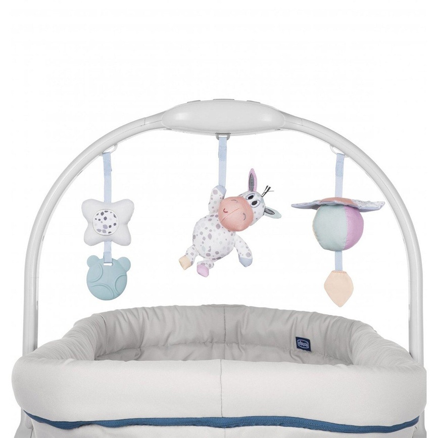Ліжечка Кроватка-стульчик Baby Hug 4 в 1 Limited Edition, серый, Chicco