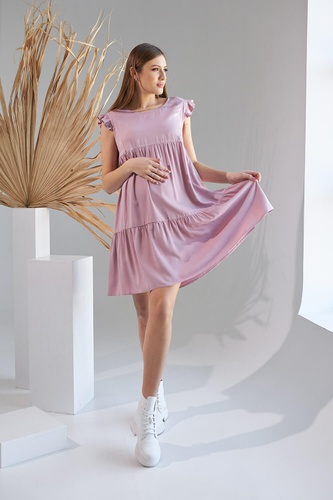 Платье для беременных и кормящих мам, темно-розовое, ТМ Dianora, Розовый, S