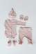 Боди с длинным рукавом Комплект для новорожденных Wind (боди, ползунки, шапочка, царапки, пинетки) персиковый, MagBaby Фото №1