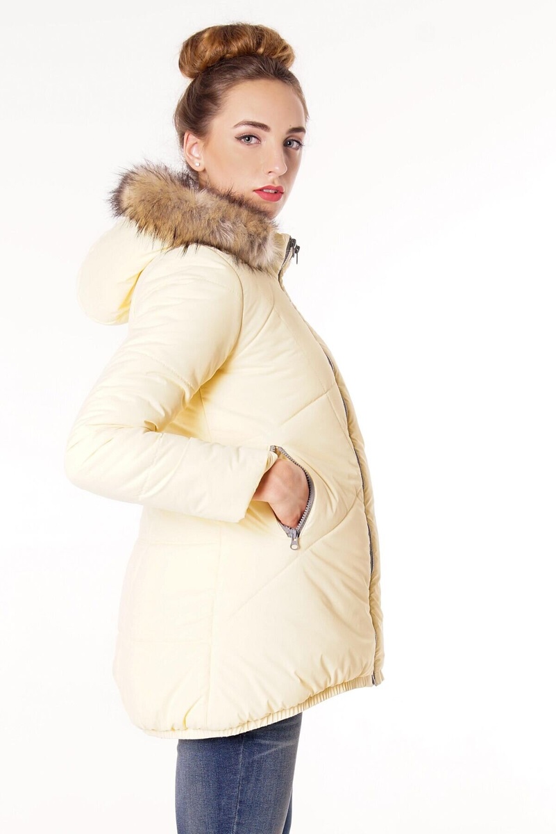Зимняя куртка для беременных 3043 Жёлтый, To be, 46