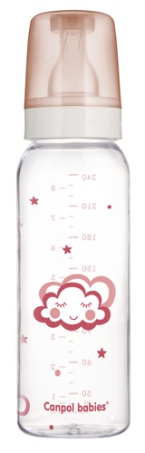 Бутылочки Бутылка стеклянная, красная, 240 мл, Canpol babies