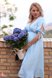 Платья на каждый день Платье для беременных и кормящих мам MIRANDA голубой, Юла мама Фото №5