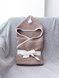 Летние конверты Конверт-плед для новорожденных вязаный с кисточкой, летний, коричневый, MagBaby Фото №1