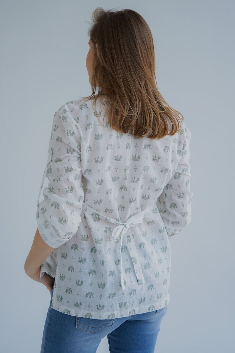 Блузы, рубашки Блуза (рубашка) для беременных и кормящих мам 4241715 оливковый, To be