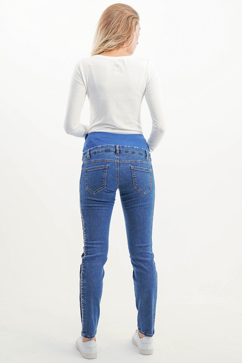 Джинсы Брюки джинсовые для беременных, синий варка 2 4114007-6, To be