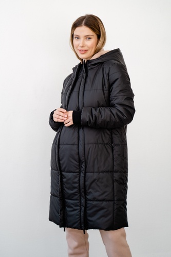Куртка для вагітних, майбутніх мам, чорний, To Be, Чорний, 42