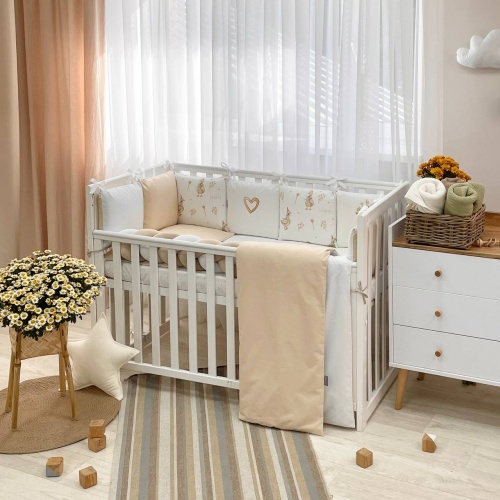 Постільна білизна Комплект постільної білизни для новонародженого Арт Дизайн Гусики, бежевий, Маленька Соня