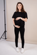 Брюки для вагітних та годуючих мам Штани (легінси) для вагітних 1082043-5, чорний, To be Фото №2