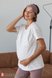 Пижамы, домашние костюмы Футболка для беременных и кормящих AILEEN, мишки на молочном фоне, Юла Мама Фото №2