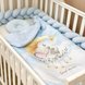 Постелька Комплект постельного белья, дизайн "Слоненок", голубого цвета, ТМ Baby Chic Фото №2