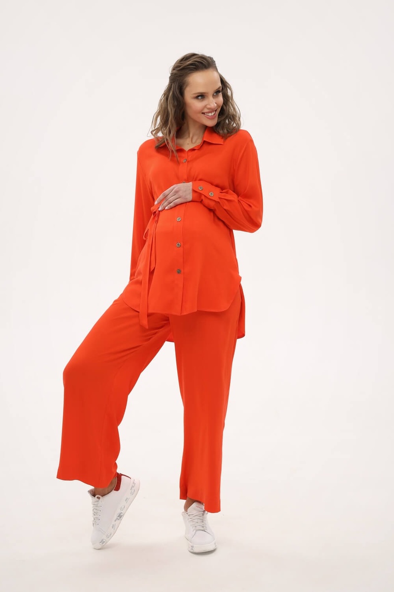 Блузи, сорочки Костюм для вагітних, помаранчевий, ТМ Dianora