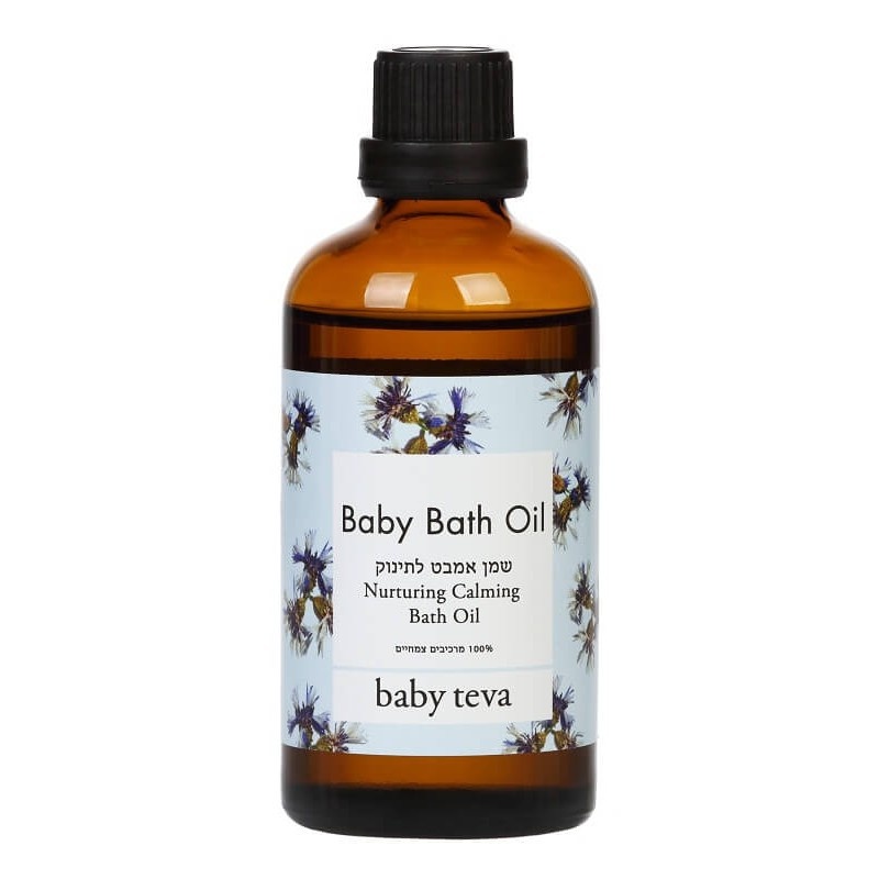Органическая косметика для малыша Натуральное, нежное масло растений для добавления в ванночку Baby Bath Oil, 100 мл, Baby Teva